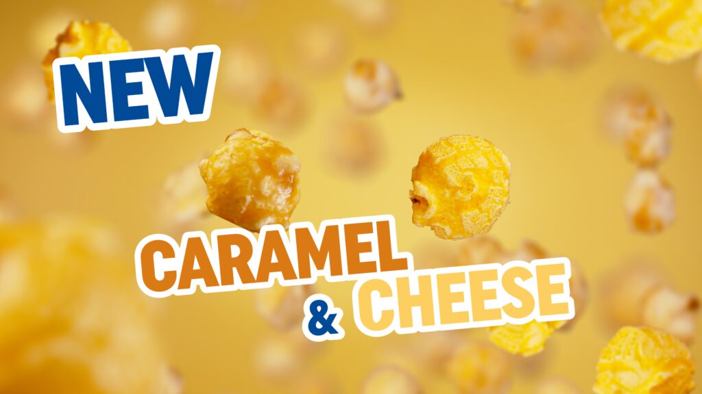 Nieuwe caramel & cheese popcorn jimmy's popcorn productvideo